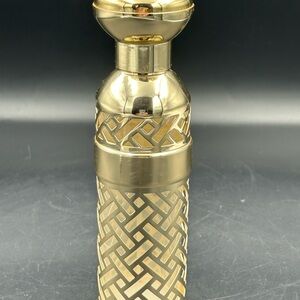 GUERLAIN Shalimar perfume Goldtone metal filigree case 1981